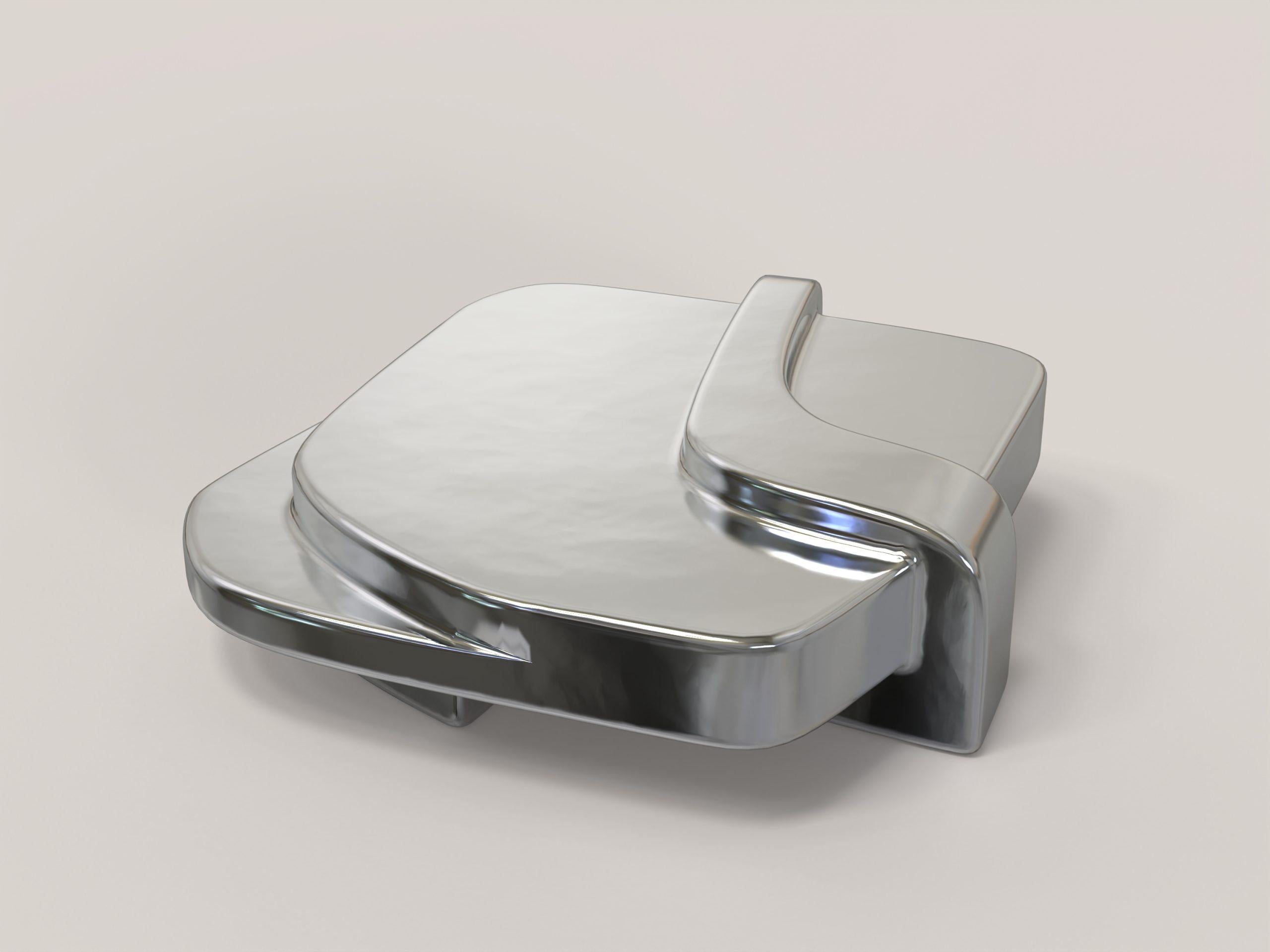 Rodi Silver V2 low table by Edizione Limitata
Limited Edition of 150 pieces. Signed and numbered.
Dimensions: D 102 x W 101 x H 30 cm.
Materials: Resin-coated Polistyrene with metallic paint.

Rodi are contemporary low tables made by Italian