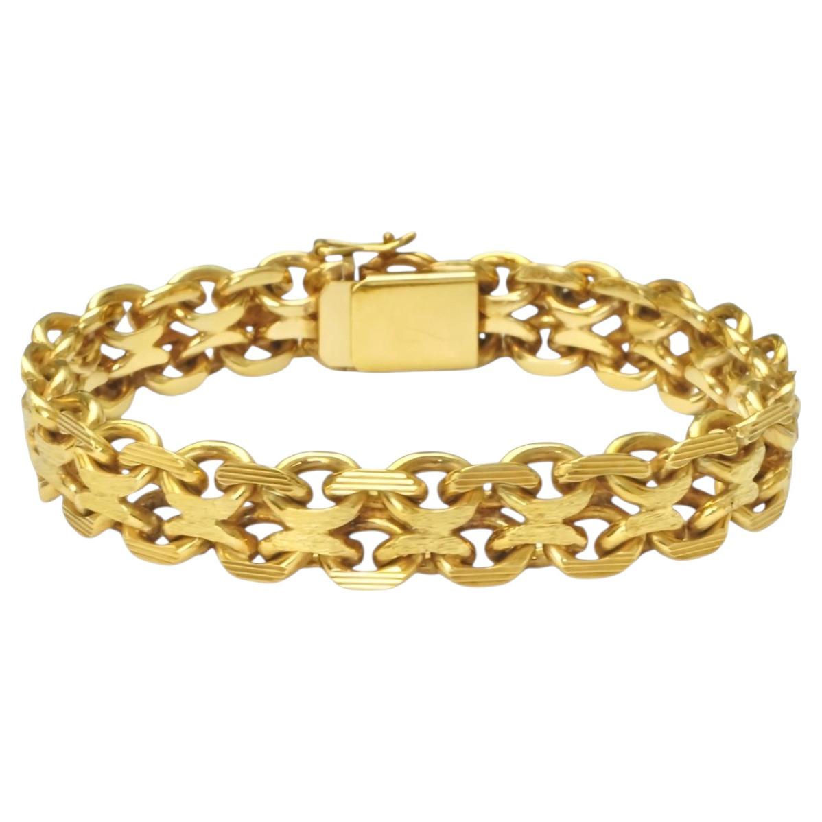 Rodi & Weinenberger Gold Filled Link Bracelet circa 1940s
