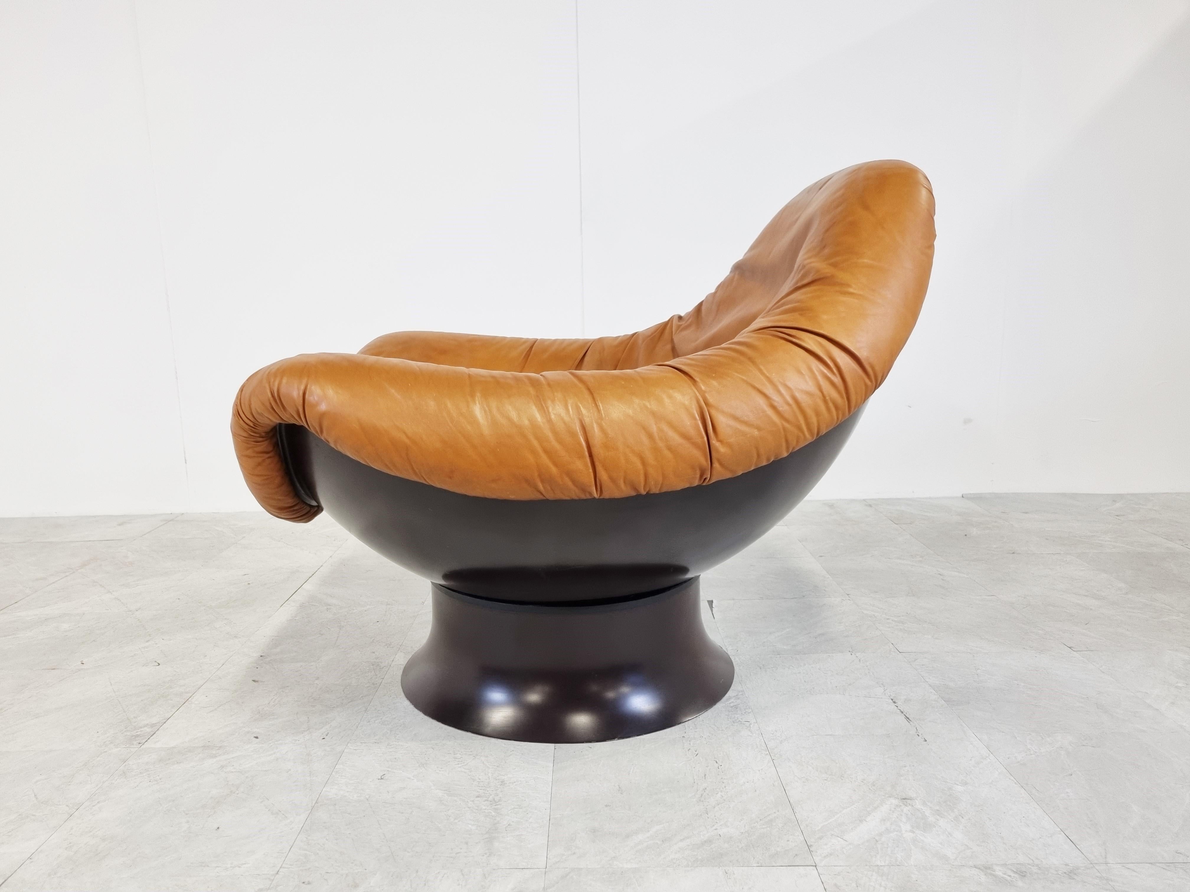 Space Age Rodica Lounge Chair by Mario Brunu for Comfort, Italy, 1968