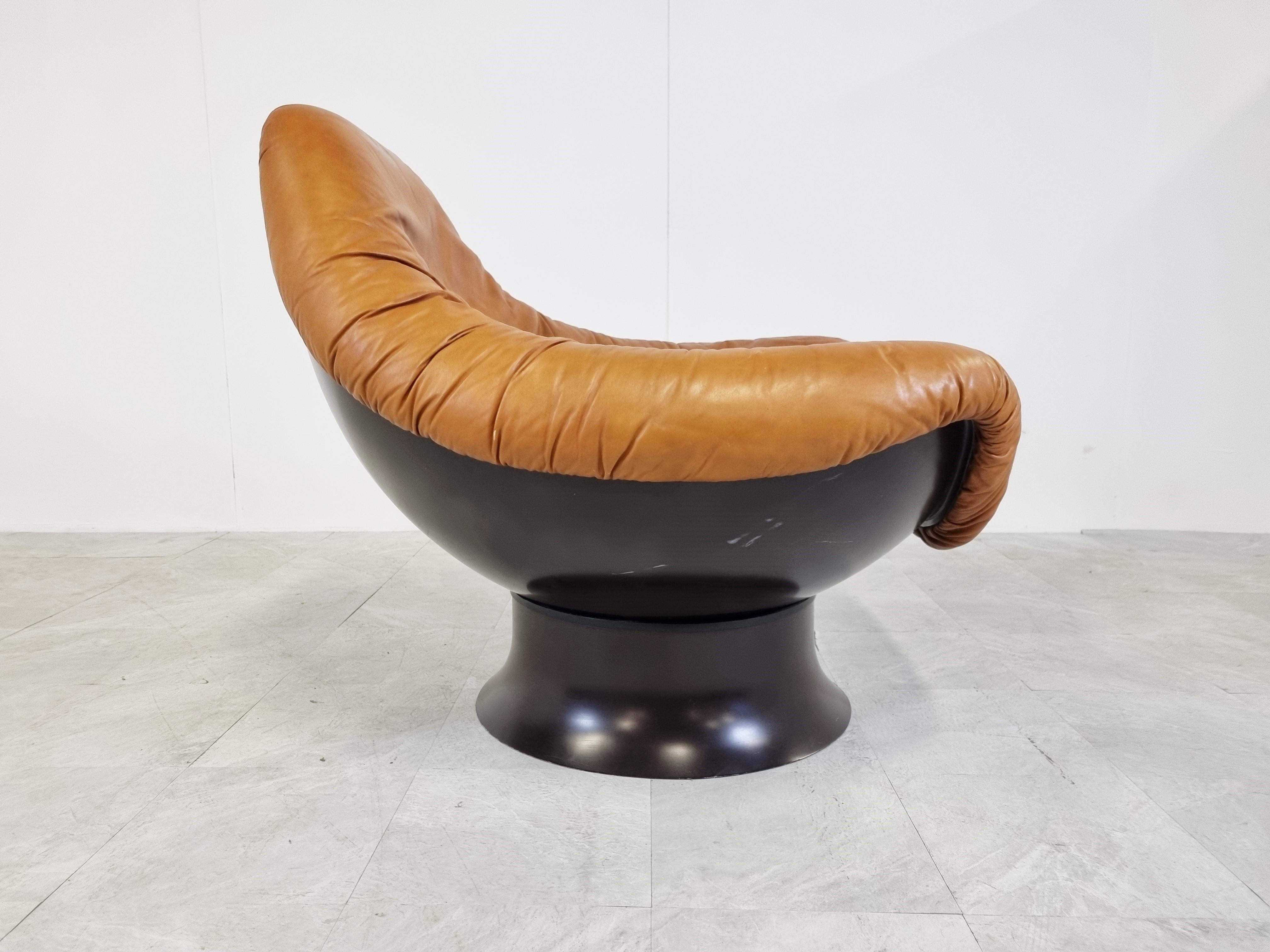Mid-20th Century Rodica Lounge Chair by Mario Brunu for Comfort, Italy, 1968
