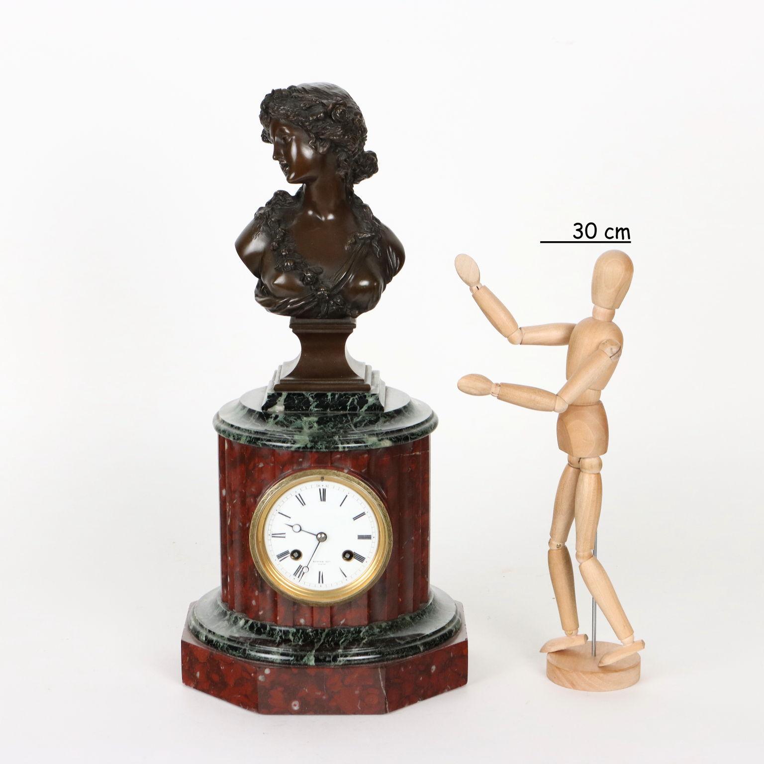 Rodier Countertop Clock Bronze, 19th Century For Sale at 1stDibs