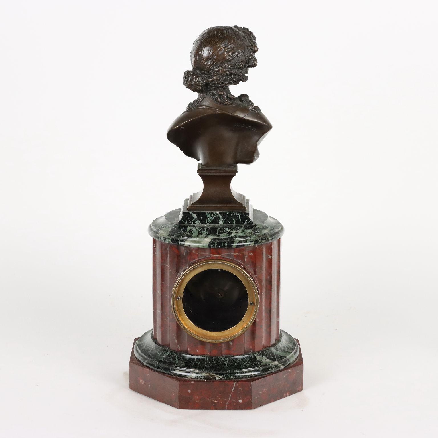 Rodier Countertop Clock Bronze, 19th Century For Sale at 1stDibs