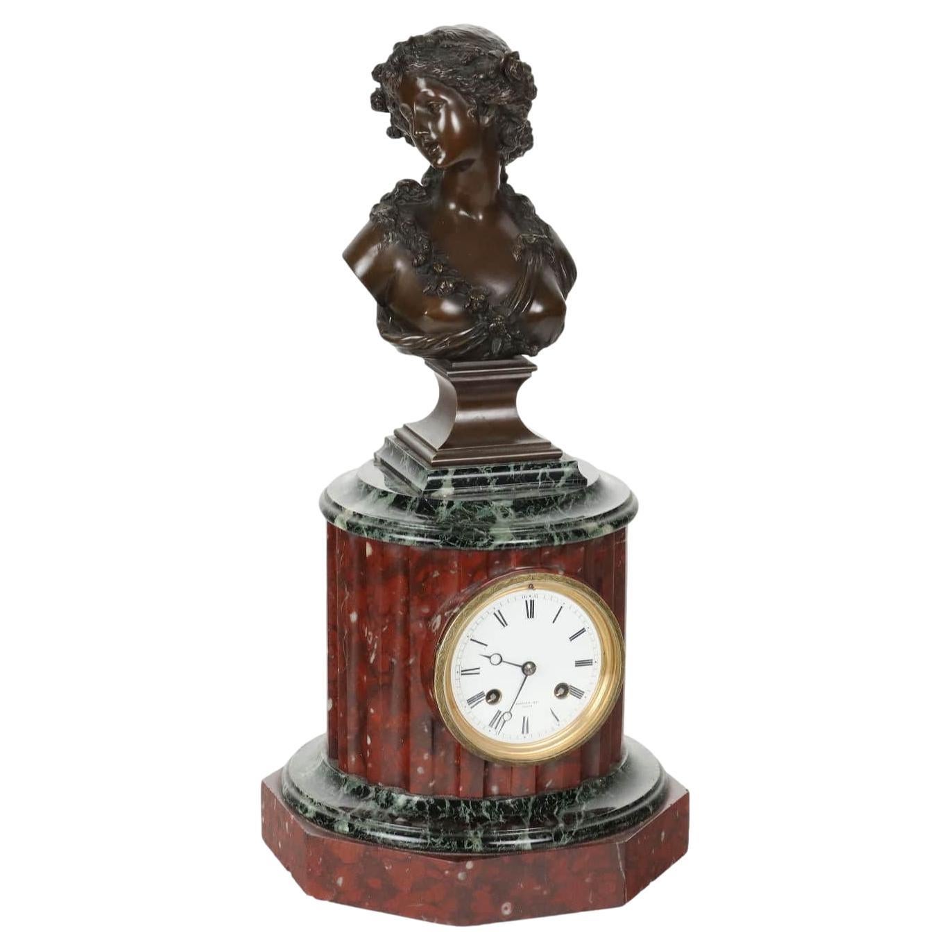 Rodier Countertop Clock Bronze, 19th Century For Sale at 1stDibs