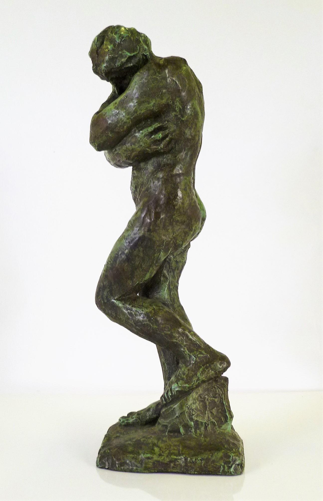 Belle Époque Rodin Classical Nude EVE Reproduction Plaster Sculpture by Austin Productions