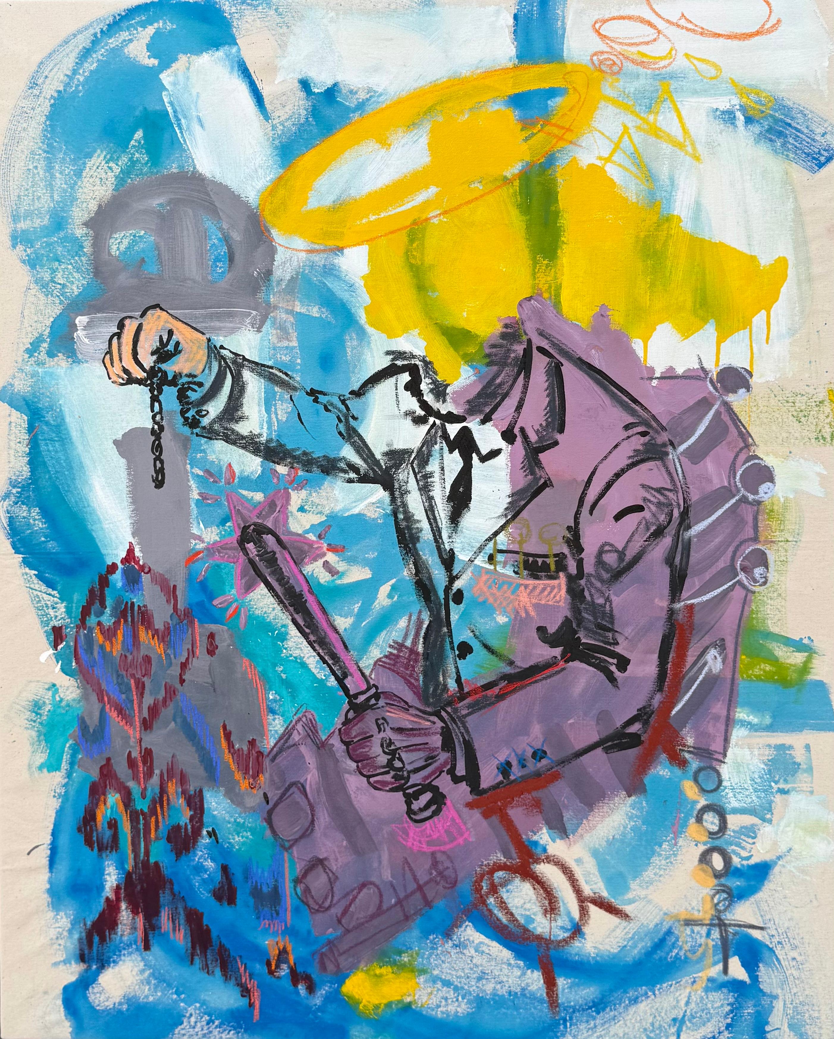 Dipinto originale, incompiuto - Mixed Media Art di Rodion  Gilmitdinov 