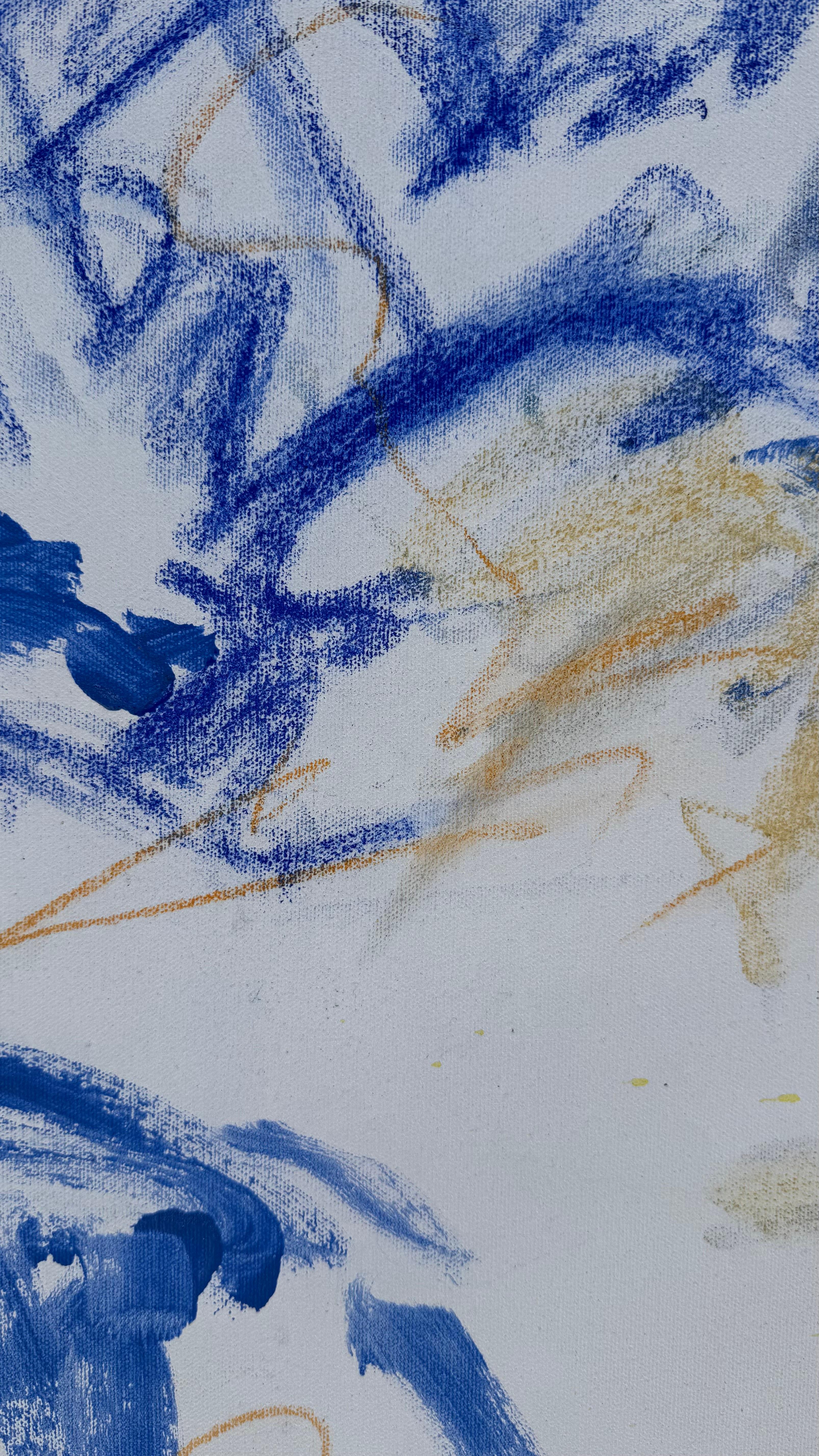 Atmen in Blau, Originalgemälde im Angebot 1