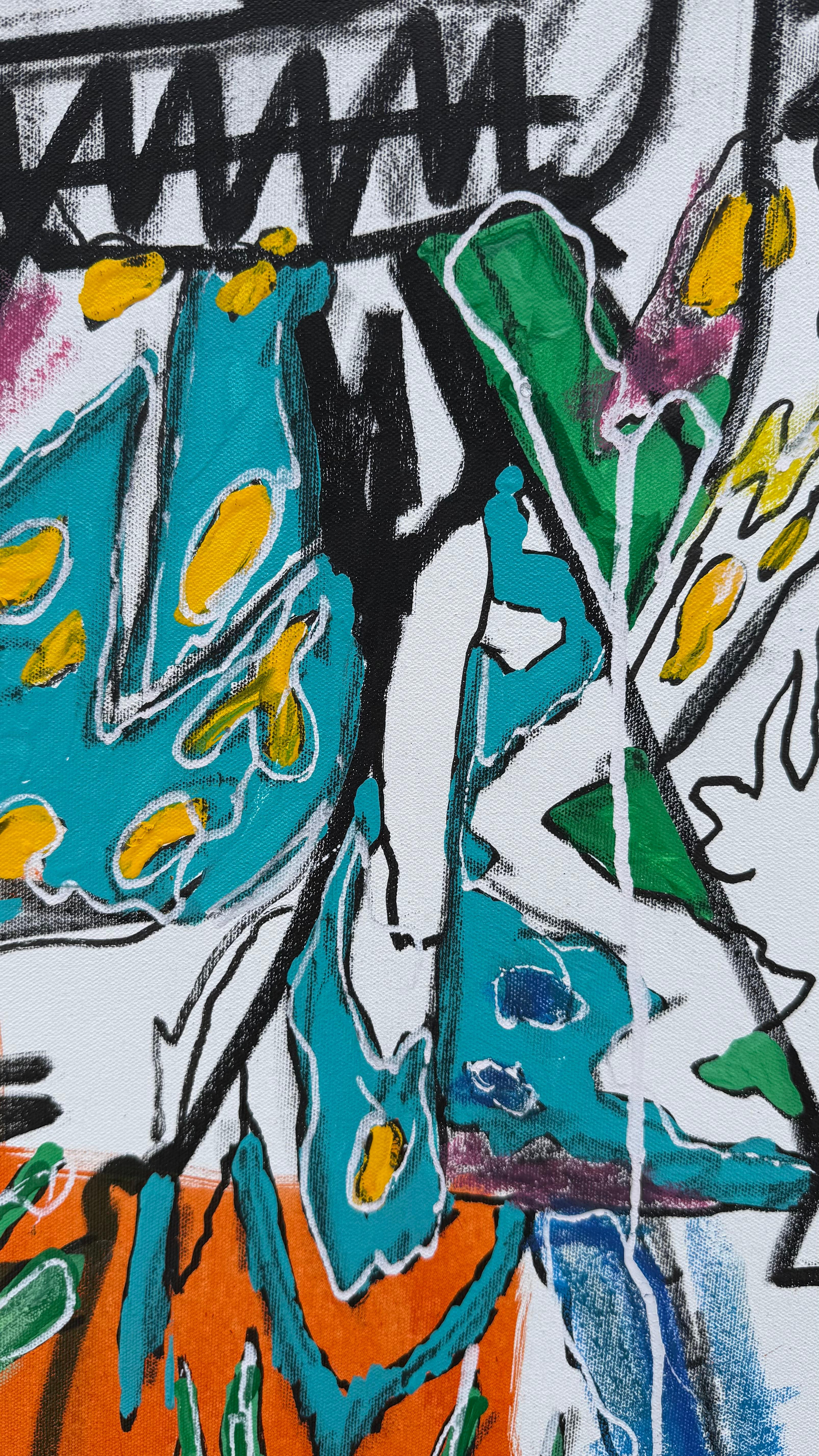 Fragmented Rebel, Original Painting im Angebot 1