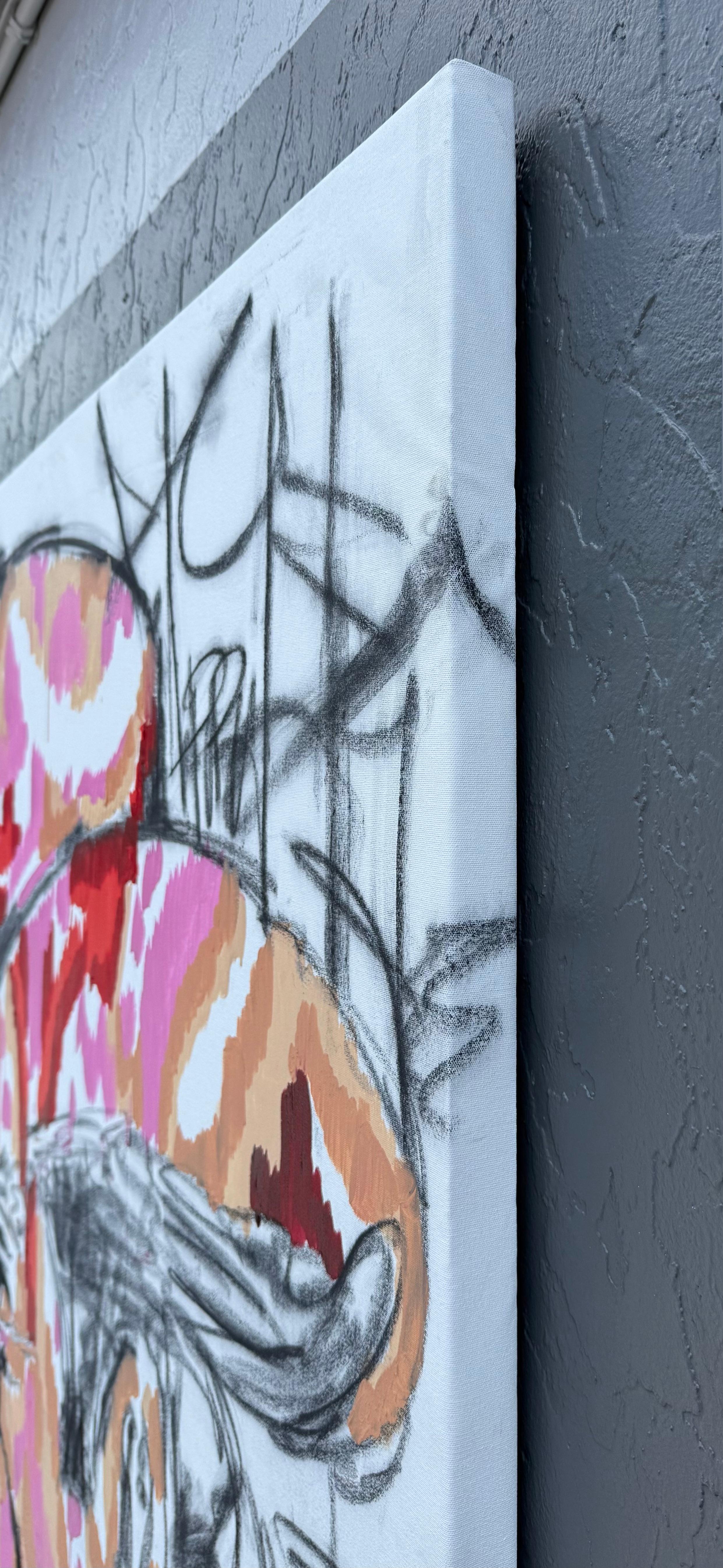 La pause du rebelle, peinture originale - Expressionniste Mixed Media Art par Rodion  Gilmitdinov 