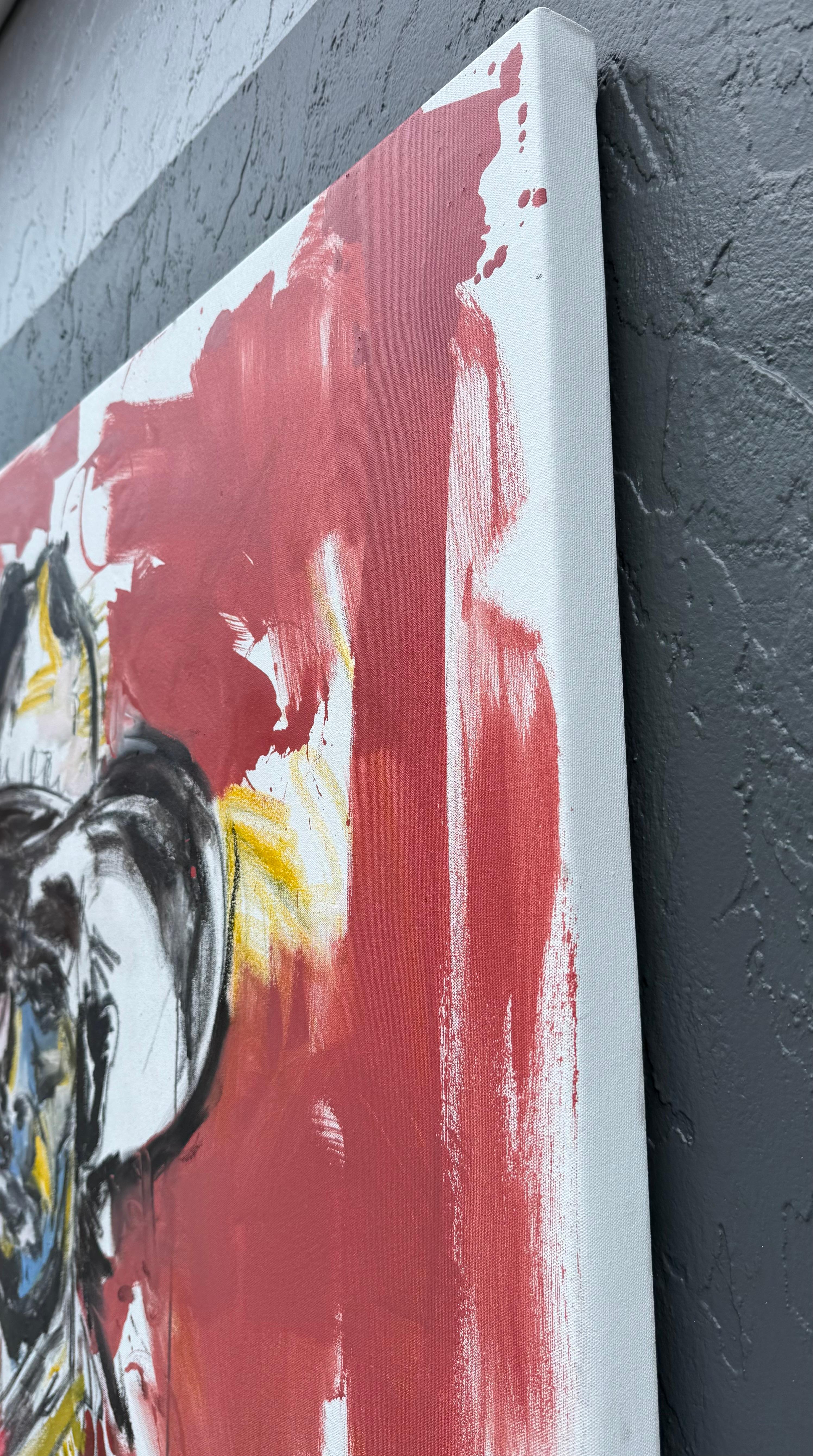 Western Frequency, Original Painting - Contemporary Mixed Media Art by Rodion  Gilmitdinov 