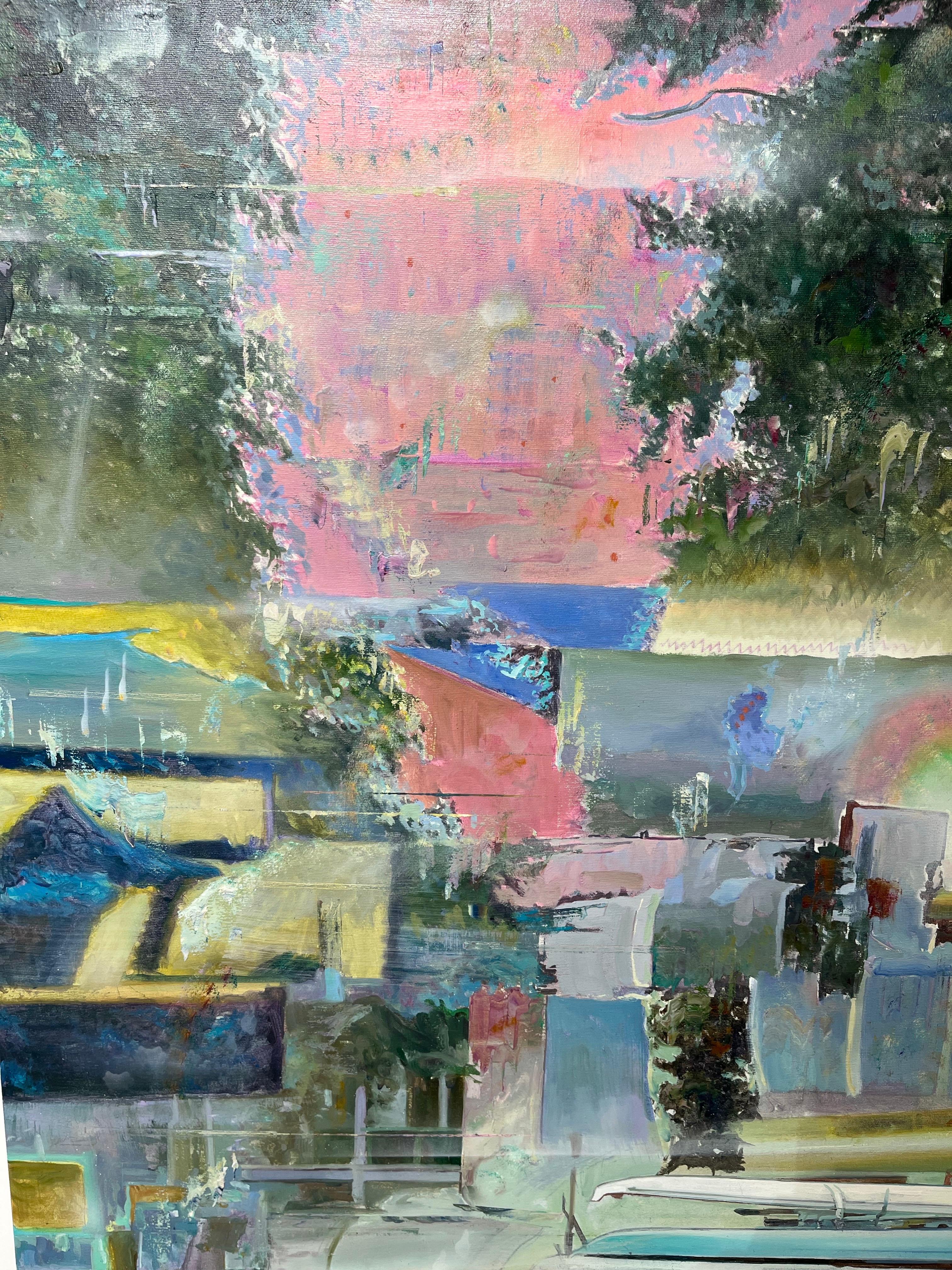 Apocalyptic blended cities by Rodion Petroff referring to a memory of our visual experience and sawn views from the past which is on the forgotten edge. The city becomes a metaphor, emerging and dissolving with every twitch of thought, while its