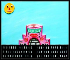 Rodney Alan Greenblat Original Painting on Wood Sculpture Authentic Signed Art