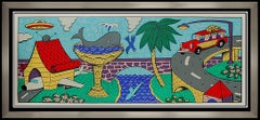 Rodney Greenblat Screenprint Large Original Signed Authentic Artwork Animation