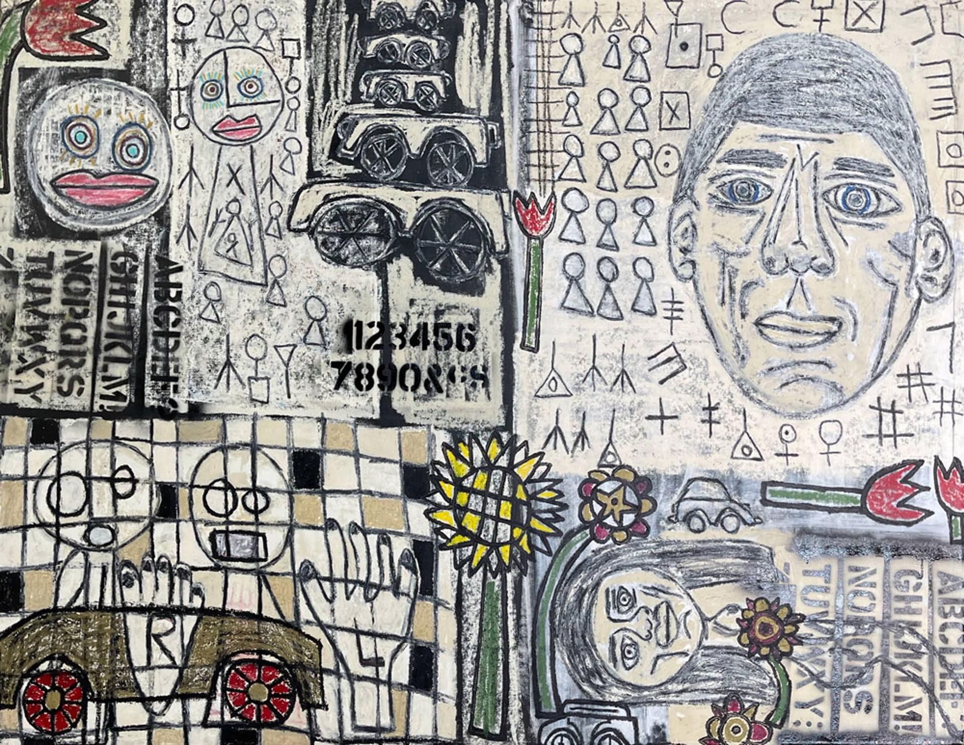 Greenwich Village City Limit - Mixed Media Art by Rodney E. Denne