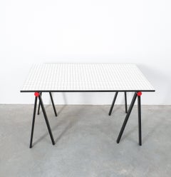 Rodney Kinsman für Bieffeplast Rare Desk Grid Table, Italien, um 1985