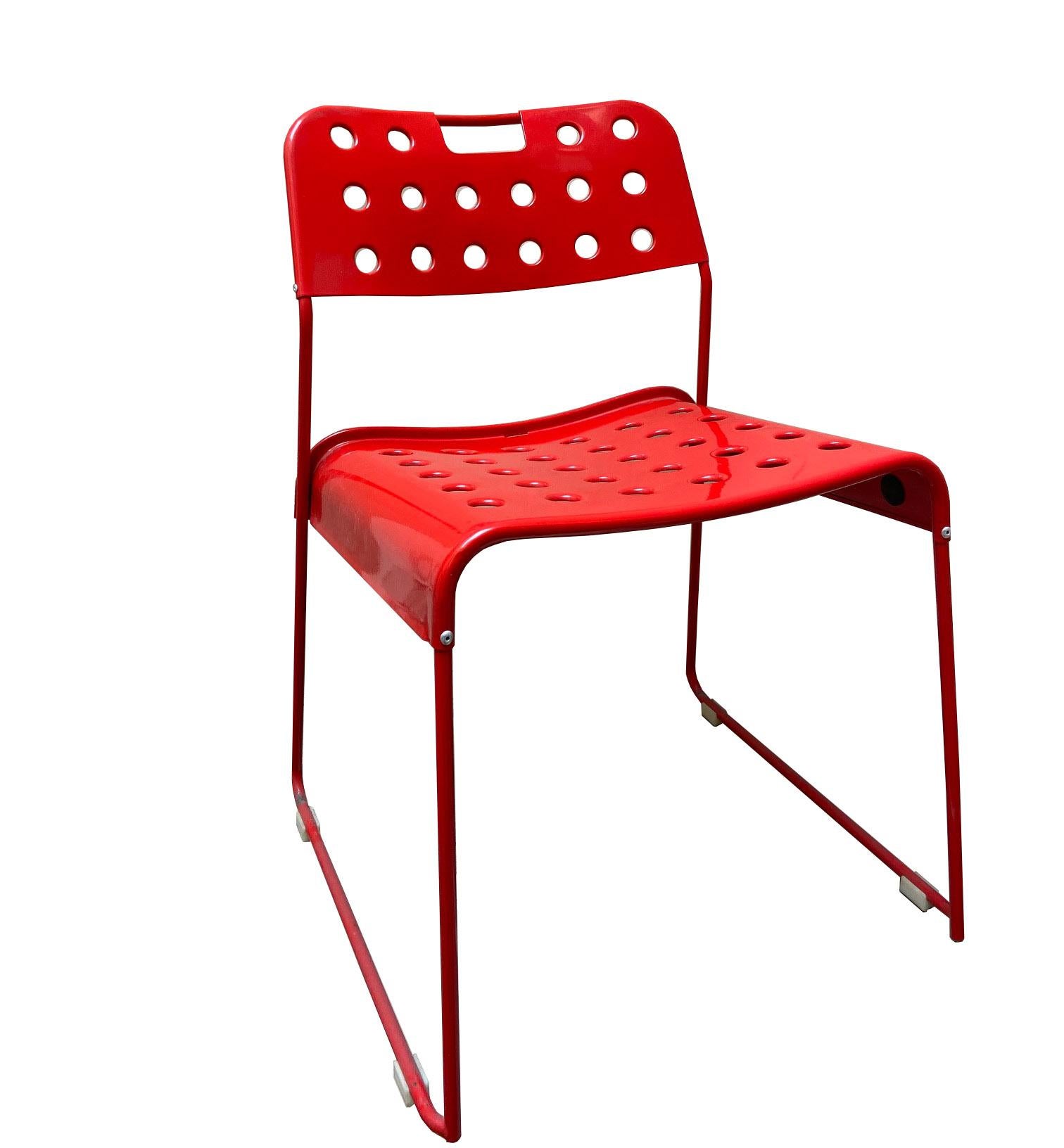 Rodney Kinsman für Bieffeplast, Omksyack-Stuhl aus Stahl, 1980er-Jahre (Moderne der Mitte des Jahrhunderts) im Angebot