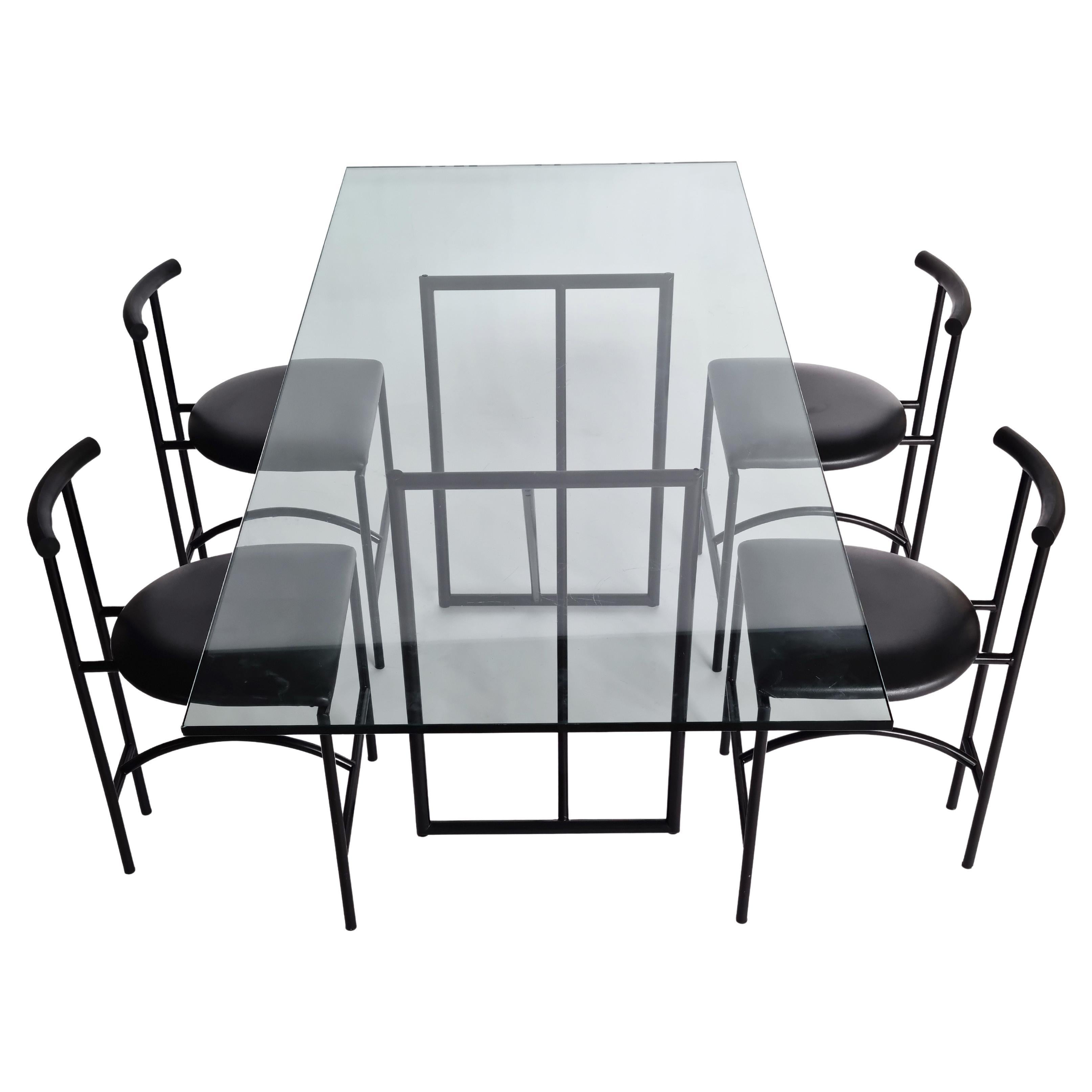 Rodney Kinsman for Bieffeplast, Tokyo Dining Set, 1980s For Sale