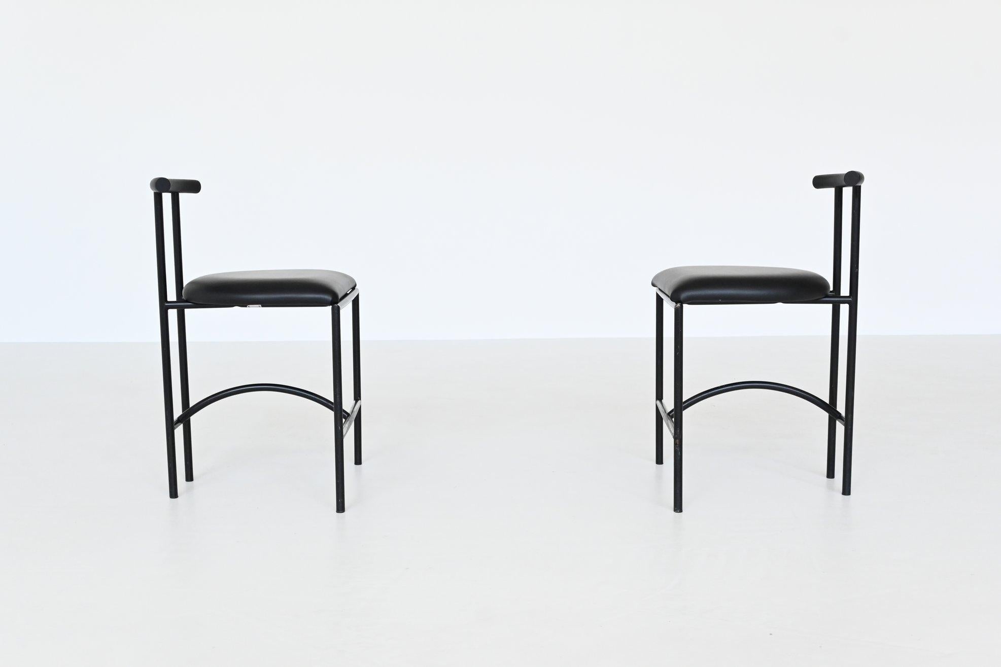 Late 20th Century Rodney Kinsman Model Tokyo Dining Chairs Bieffeplast Italy 1985