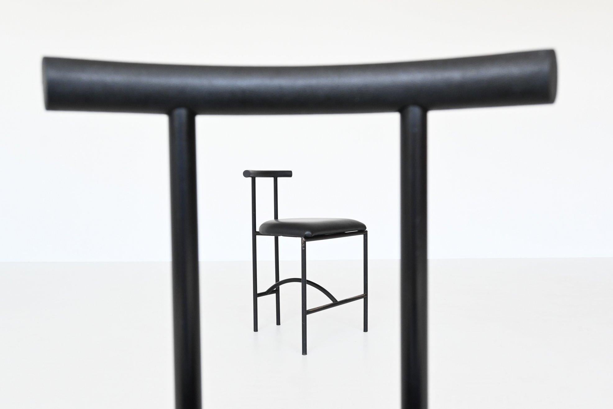 Rodney Kinsman Model Tokyo Dining Chairs Bieffeplast Italy 1985 1