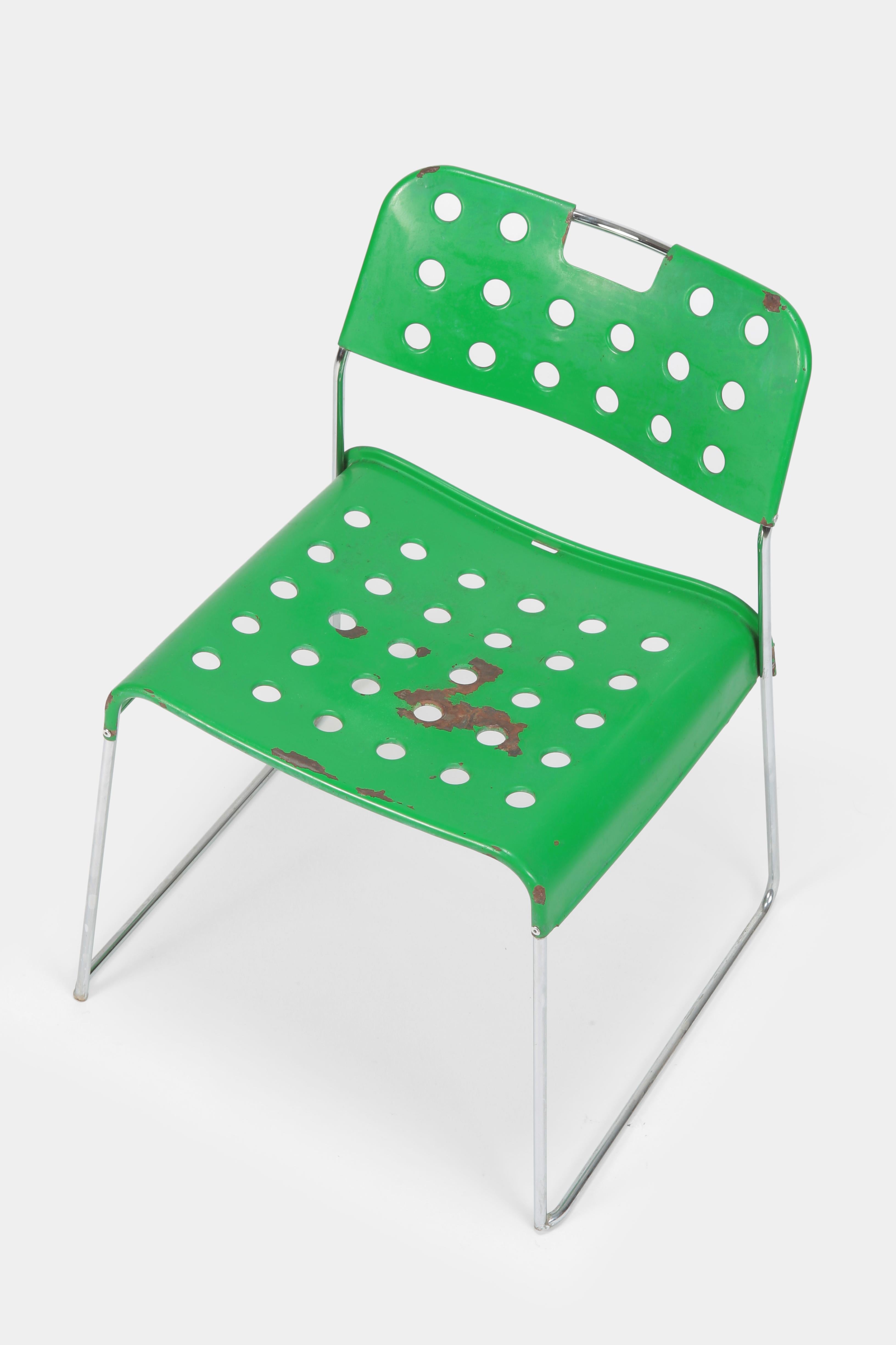 Italian Rodney Kinsman “Omstak” Chair Bieffeplast, 1970s