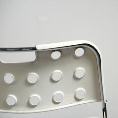 Rodney Kinsman Omstak, sedie impilabili per Bieffeplast, bianco, 1972, set da 8