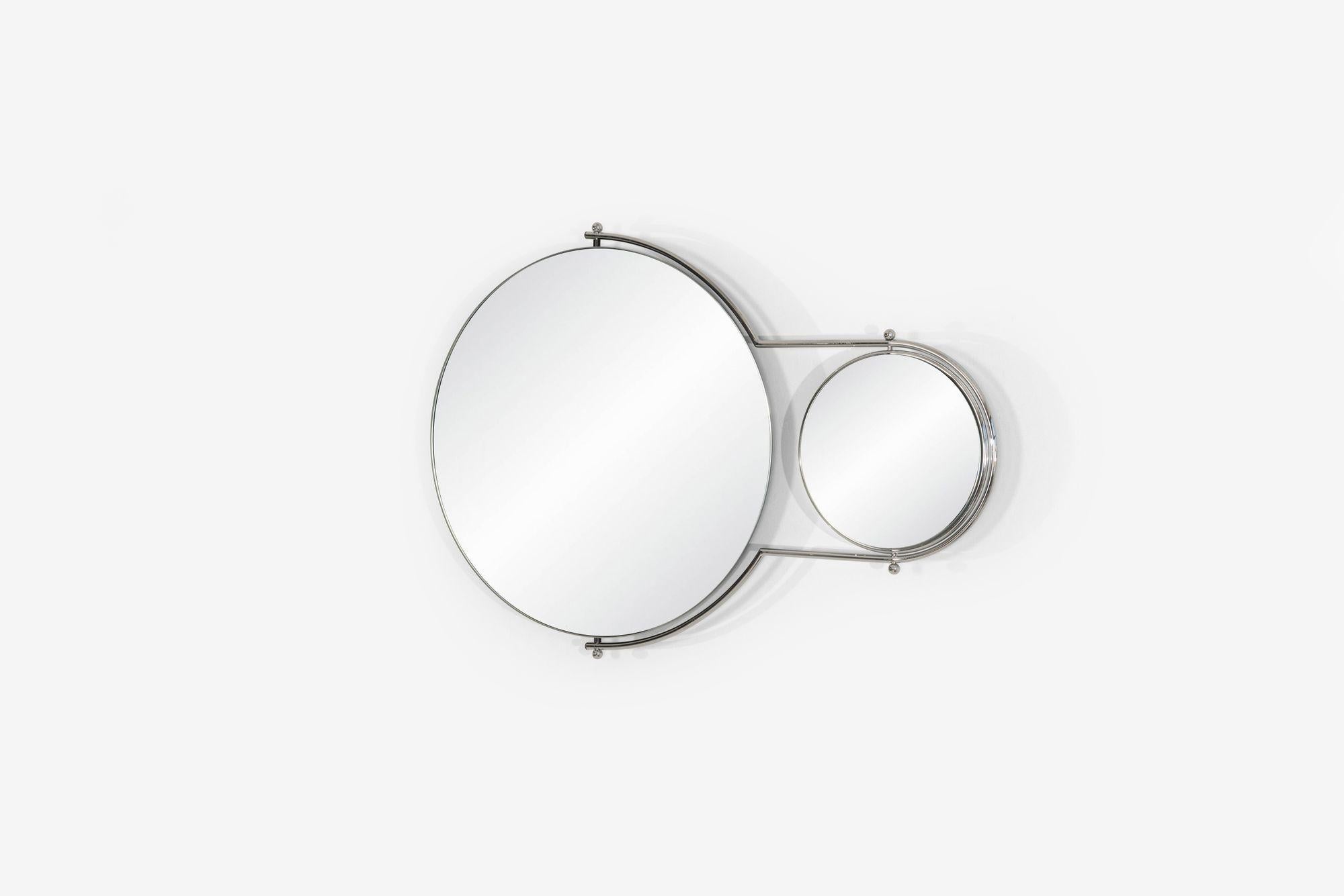 British Rodney Kinsman Orbit Mirror crafted by OMK 1981 For Sale