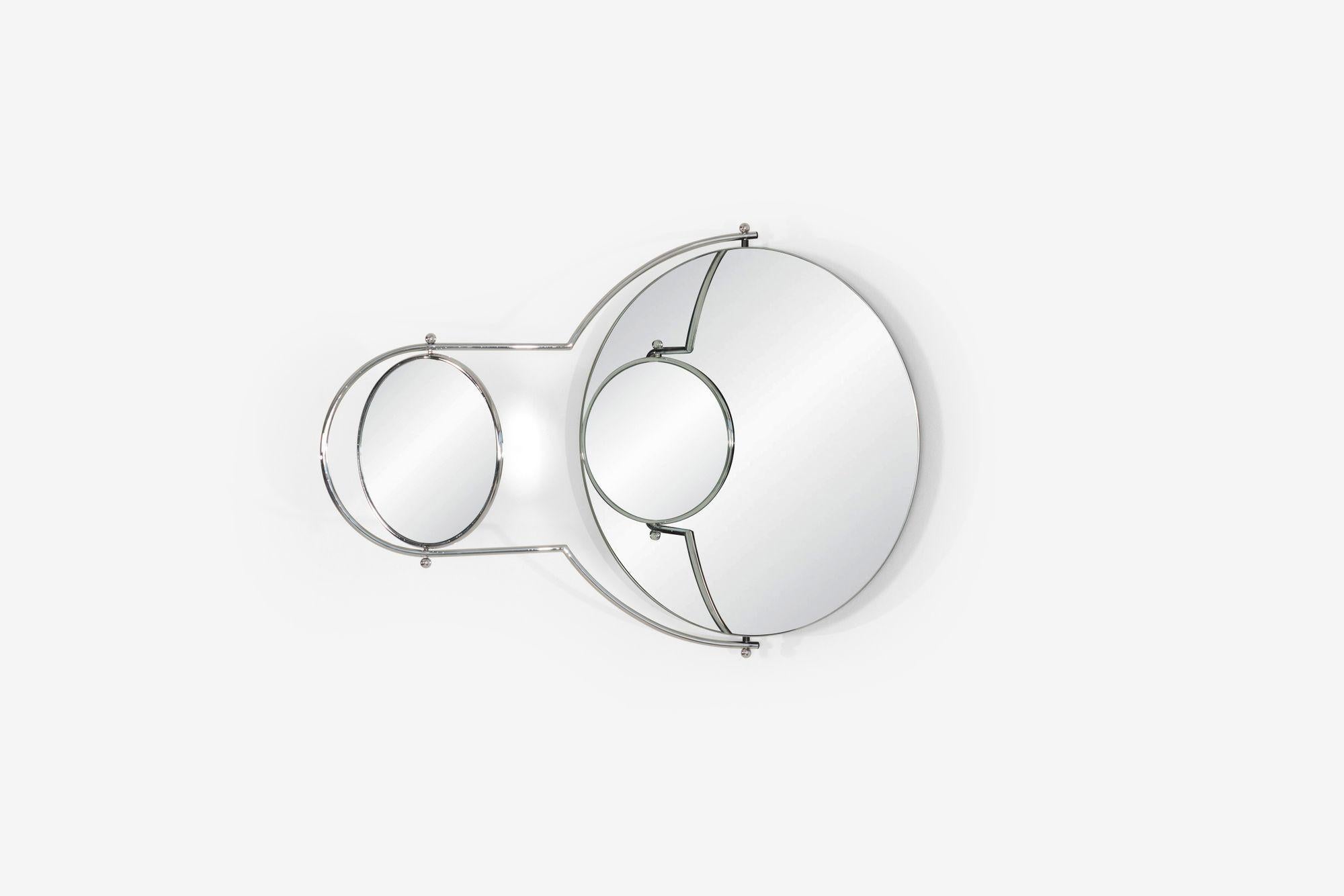 Late 20th Century Rodney Kinsman Orbit Mirror crafted by OMK 1981 For Sale