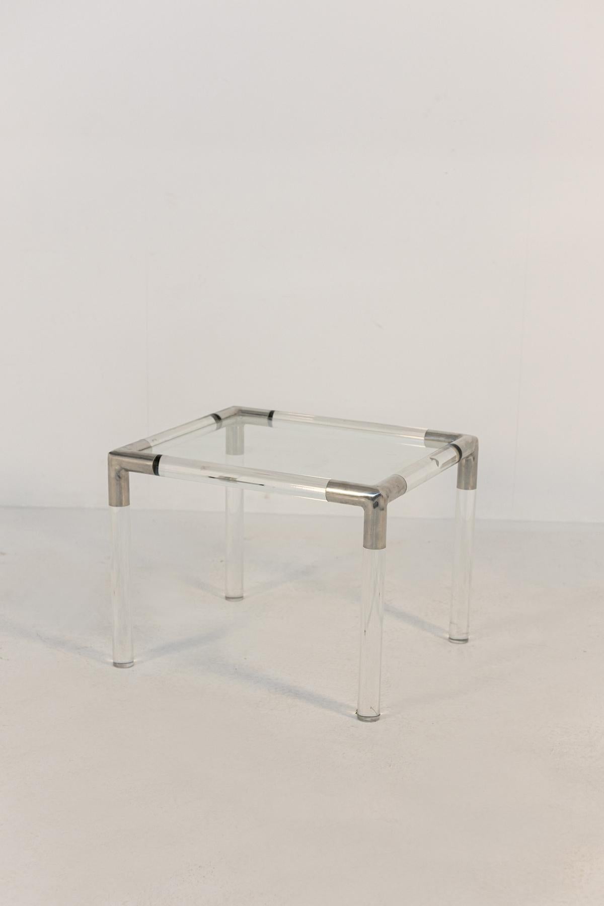 Table basse Rodney Kisman pour Bieffeplast Modèle T14, plexiglas en vente 3