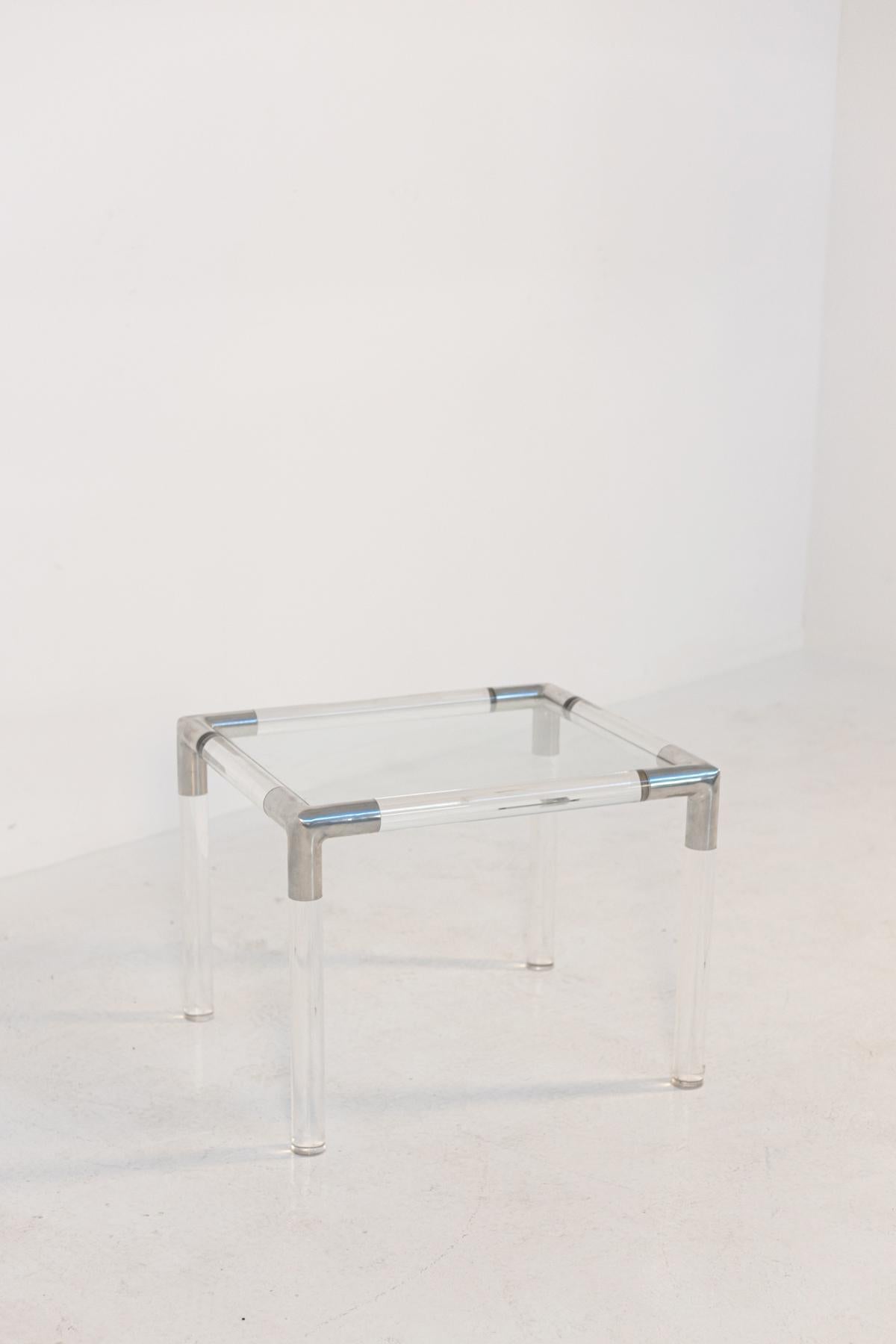 Table basse Rodney Kisman pour Bieffeplast Modèle T14, plexiglas en vente 2