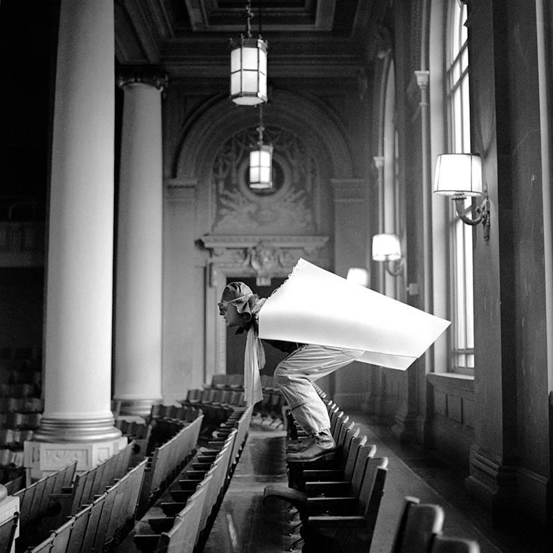 Rodney Smith Black and White Photograph - A.J. with Wings, New Haven, CT