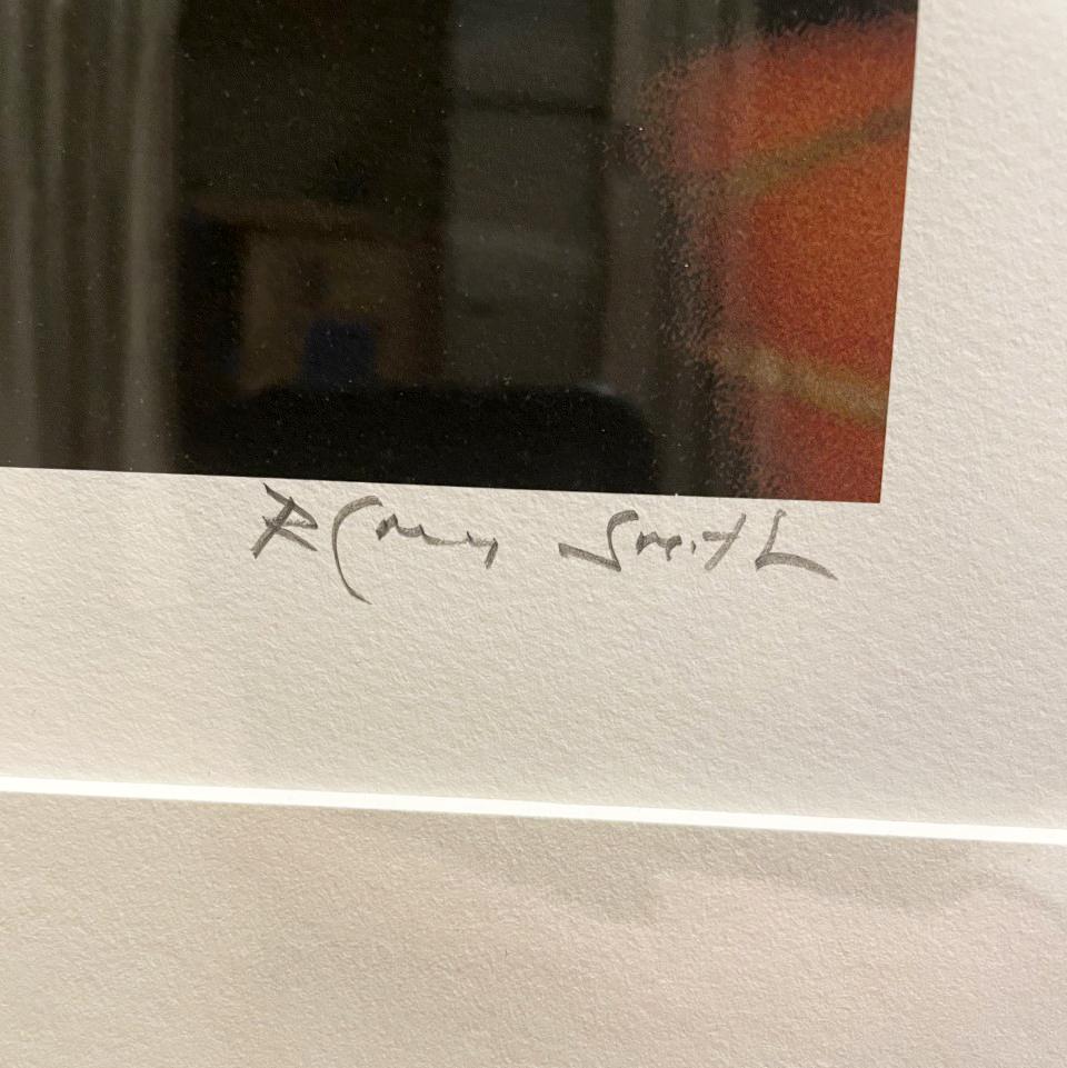 Bernadette in Red Hat with Book, NY Public Library, NY - SIGNED & Framed - Contemporary Photograph by Rodney Smith