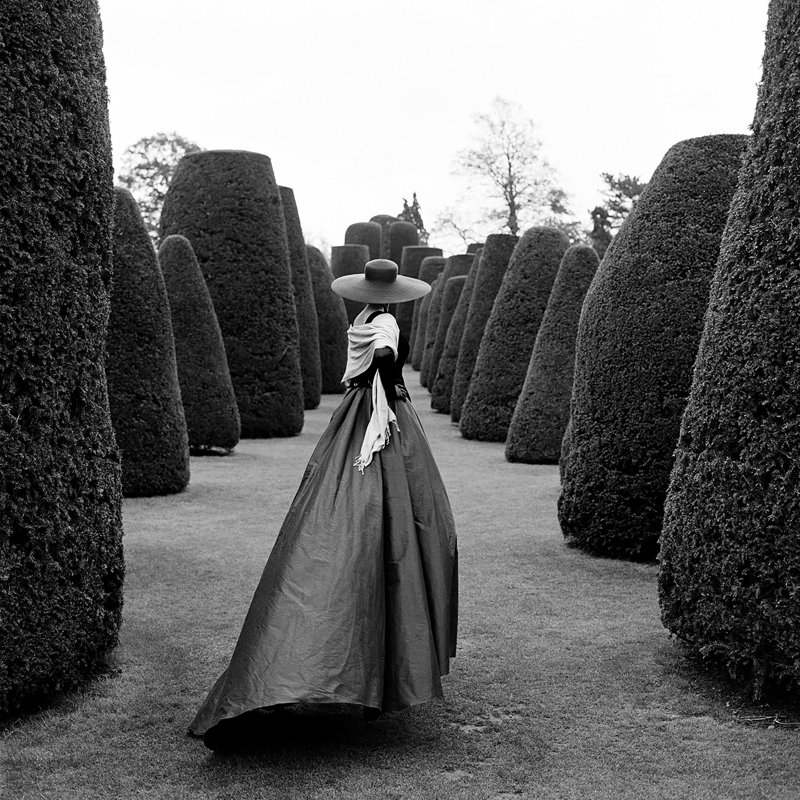 Chris entre setos, Packwood Estate, Warwickshire, Inglaterra - Enmarcado - Photograph de Rodney Smith