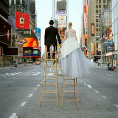 Edythe and Andrew on Ladders From Behind, New York City, 2008