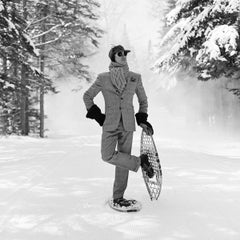 Reed with Snow Shoes, Lake Placid, New York - 20 x 20 inches