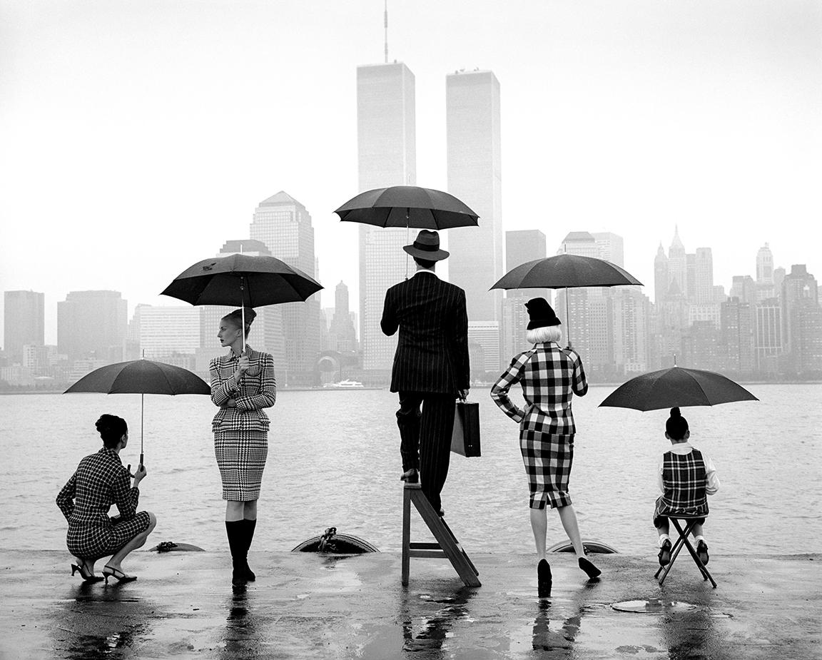 Rodney Smith Black and White Photograph - Skyline, Hudson River, New York