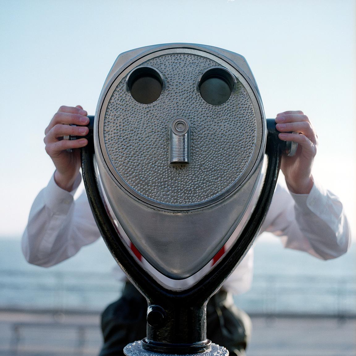 Rodney Smith Color Photograph - Viewfinder Face, New York, NY