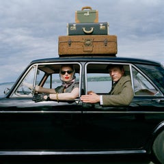 Viktoria and Rainer in Car, Snedens Landing, NY - 40 x 40 inches