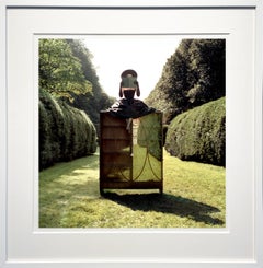 Zoe on cabinet, Westbury Gardens, Long Island, NY - 20 x 20 inches