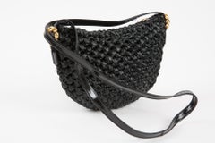 Rodo Bolso de rafia negro