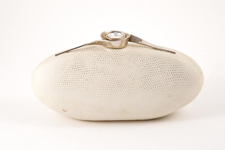 Beige Rodo Cocktail Ivory Clutch For Sale