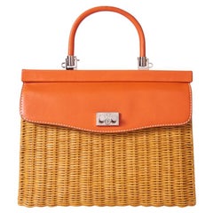 Rodo Handtasche aus Rattan und Leder