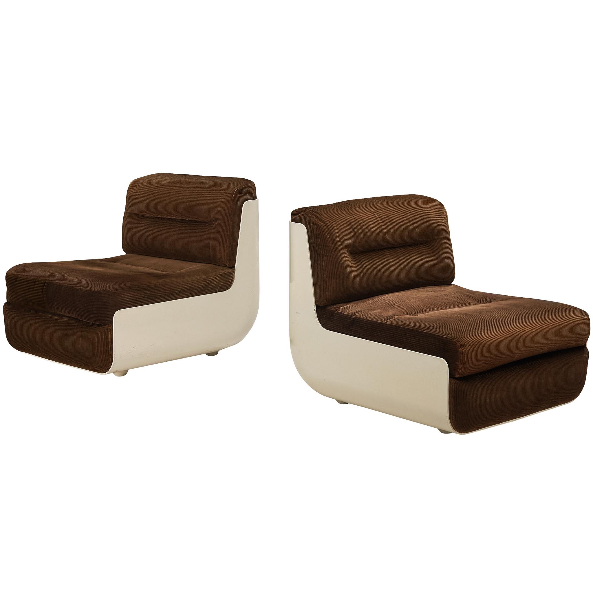 Rodolfo Bonetto and Giotto Stoppino for Tarlisio Pair of 'Bossa' Lounge Chairs