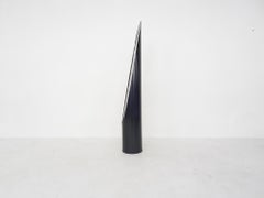 Rodolfo Bonetto Black "Unghia or Lipstick" Mirror, Italy, 1970s