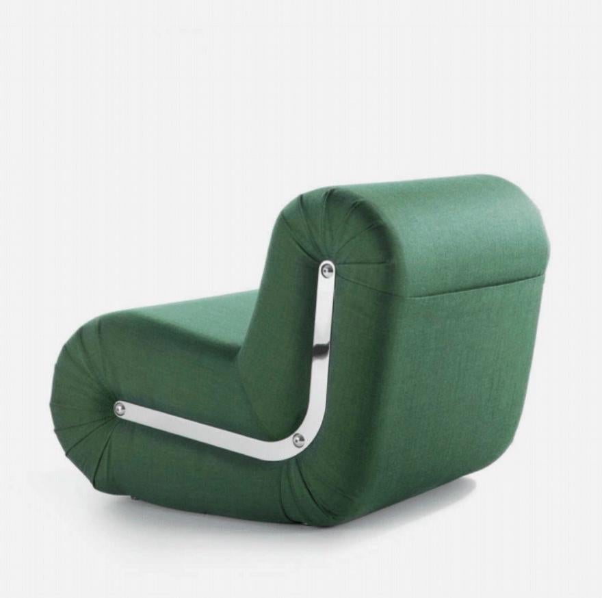 Rodolfo Bonetto 'Boomerang' Lounge Chair in 'Flukso' Velvet 1968 for B-Line Neuf - En vente à Tilburg, NL