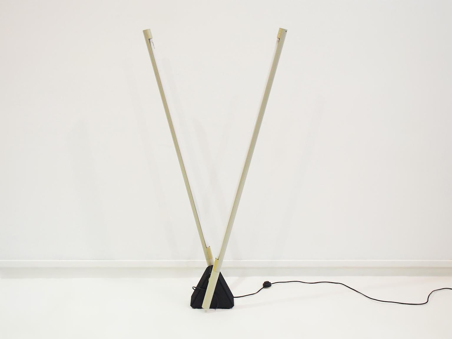Rodolfo Bonetto für Luci Weiße Sistema Flu Stehlampe, Flur (Moderne der Mitte des Jahrhunderts) im Angebot