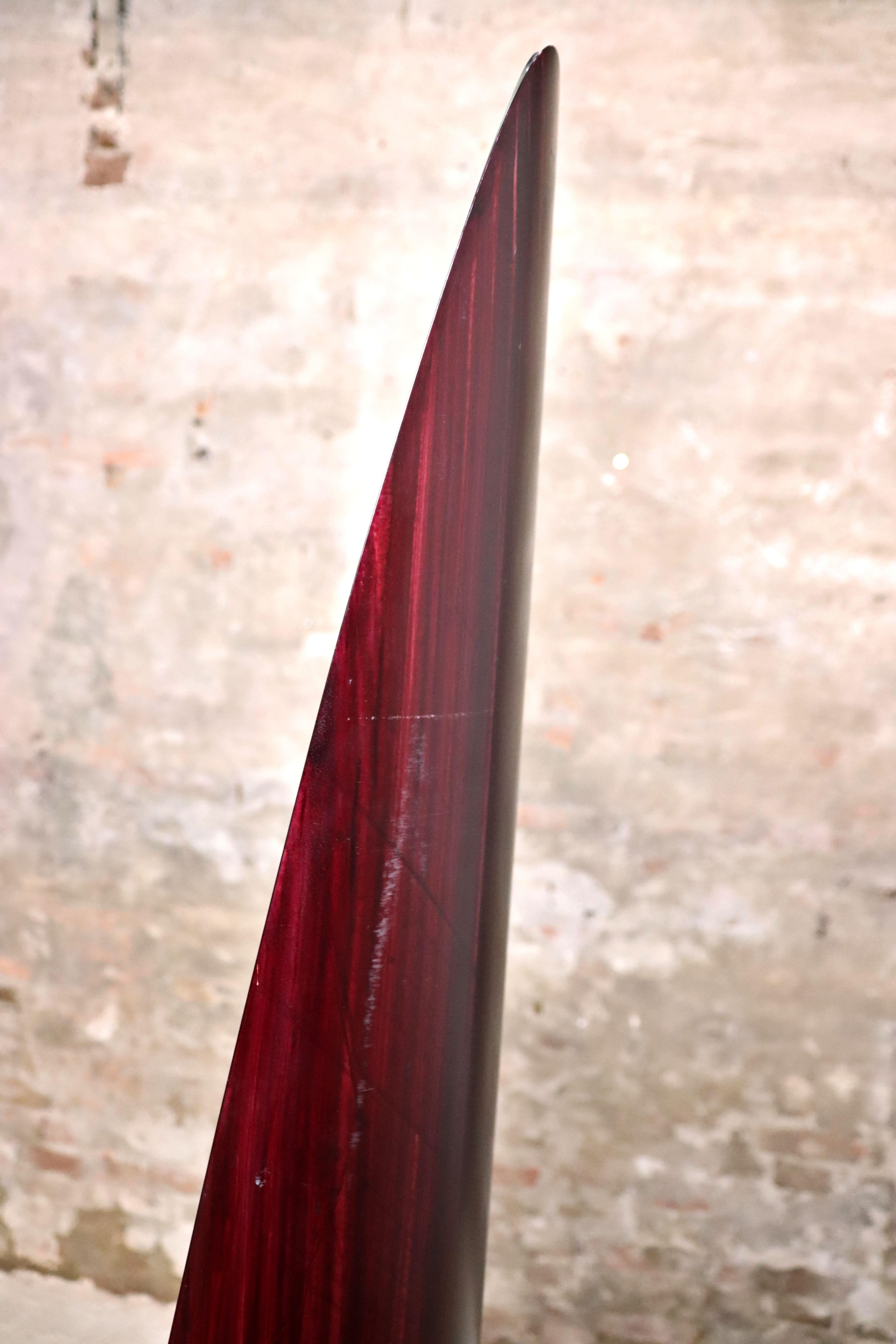 Rodolfo Bonetto - Miroir à rouge à lèvres - Unghia - Faux Wood - années 1970 en vente 8
