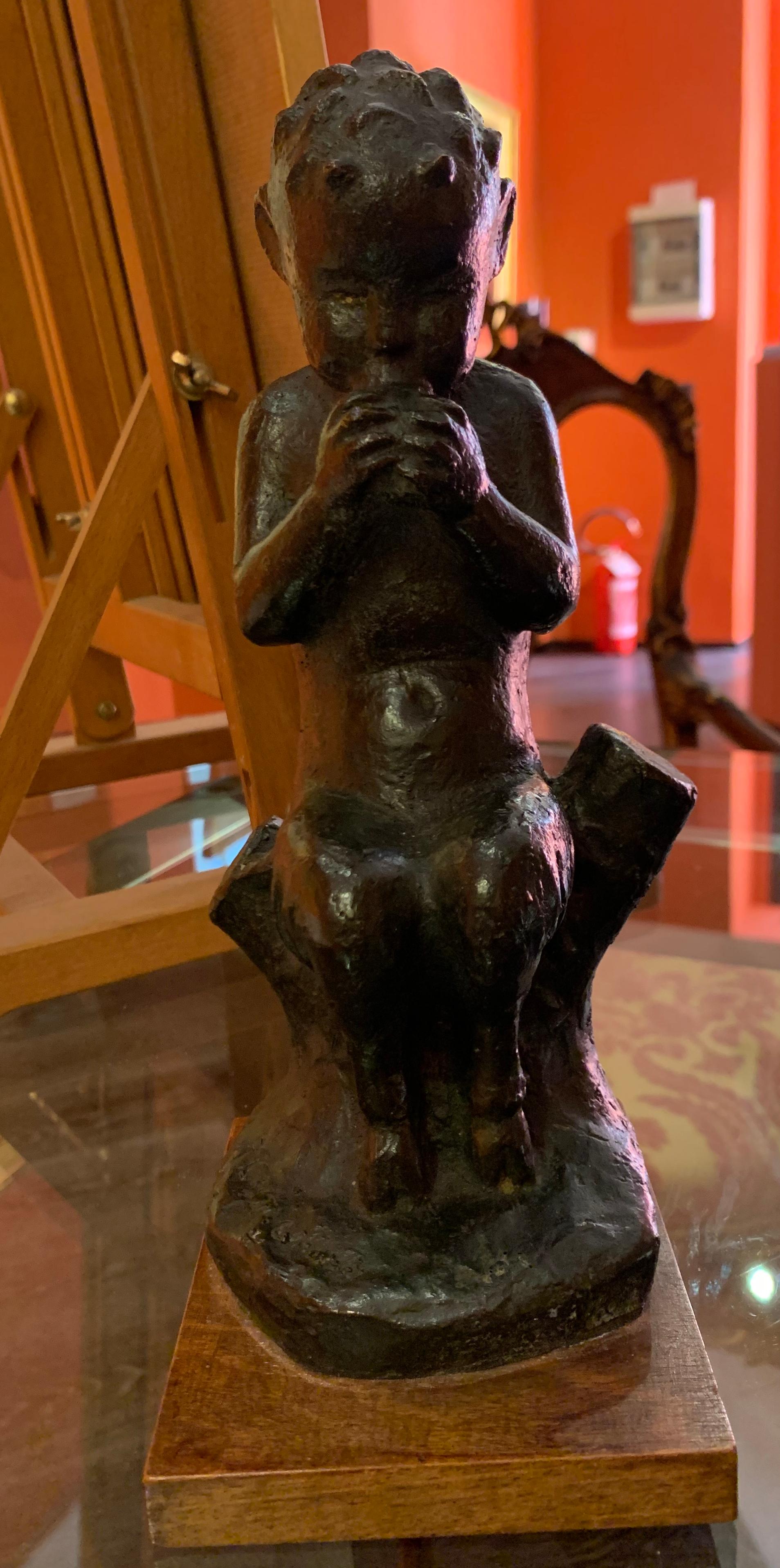 Italian Mannerist style Italian mythological figurative bronze statuette of the 20th century For Sale 1
