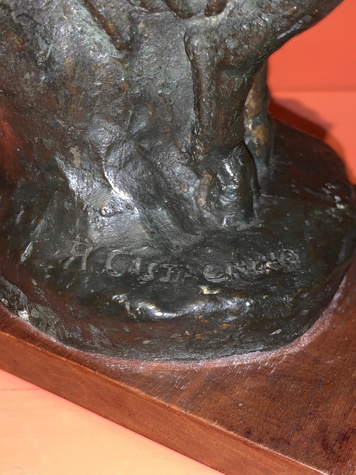 Italian Mannerist style Italian mythological figurative bronze statuette of the 20th century For Sale 5
