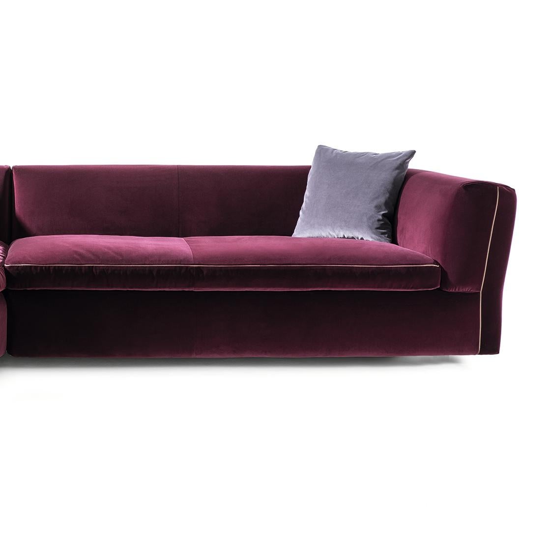 Rodolfo Dordini 'Dress Up!' Sofa, Upholsterd Foam in Fabric by Cassina In New Condition For Sale In Barcelona, Barcelona