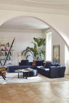 Divano Rodolfo Dordini 'Dress Up!', Schiuma imbottita in tessuto di Cassina