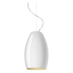 Rodolfo Dordoni 'Capullos 1' Lámpara colgante LED de cristal soplado en blanco para Foscarini